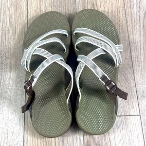 Like new Chaco slide cream brown Sandals